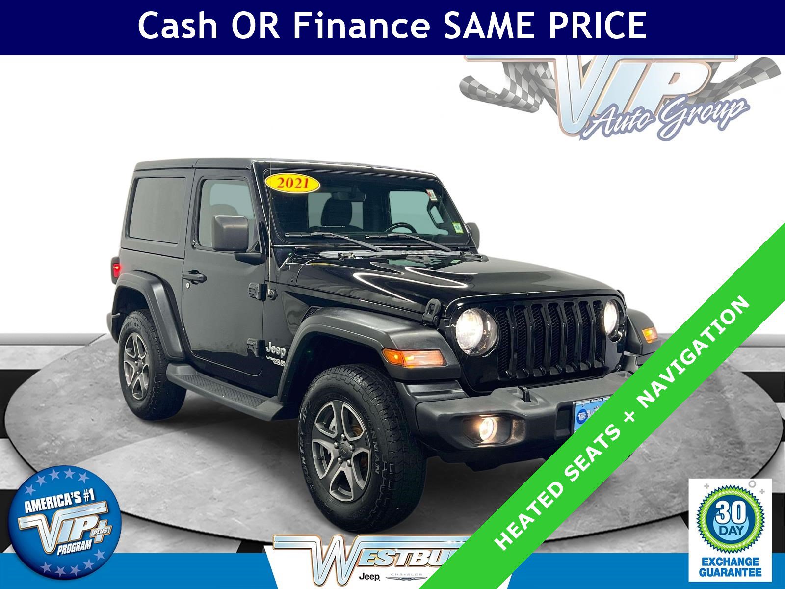 Certified 2021 Jeep Wrangler Sport AWD/4WD image 1