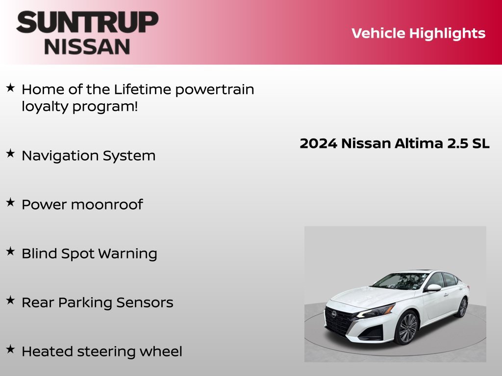 Certified 2024 Nissan Altima 2.5 SL FWD image 8