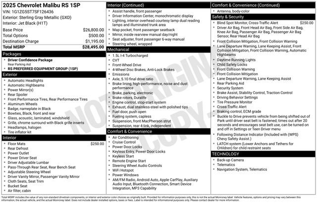 Used 2025 Chevrolet Malibu RS FWD image 6