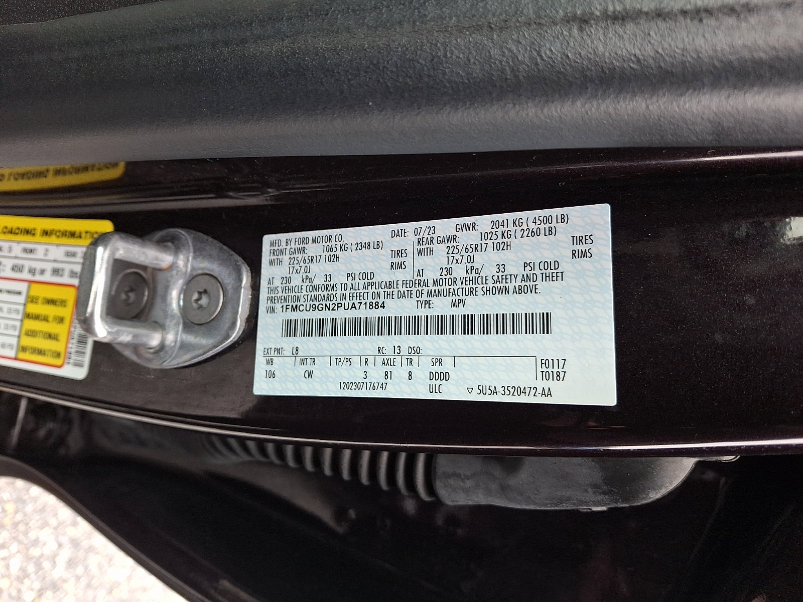 Certified 2023 Ford Escape Active image 27