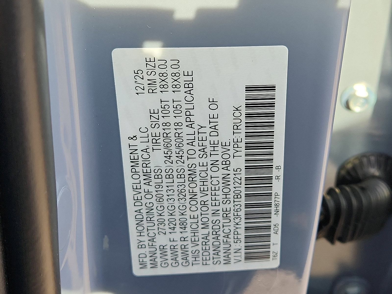 New 2026 Honda Ridgeline TrailSport image 15