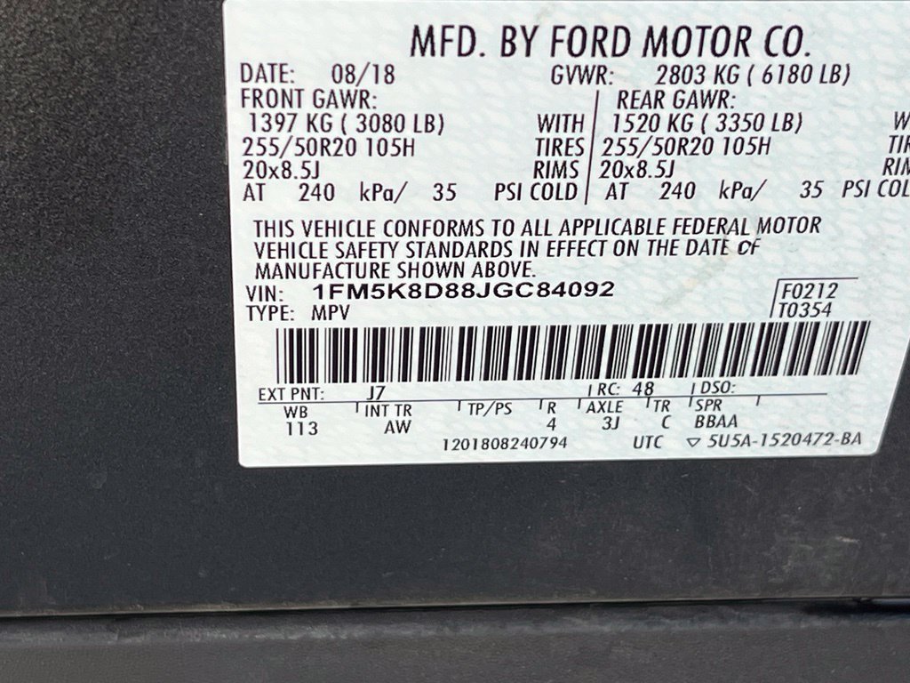 Used 2018 Ford Explorer XLT w/ Equipment Group 202A AWD/4WD image 21