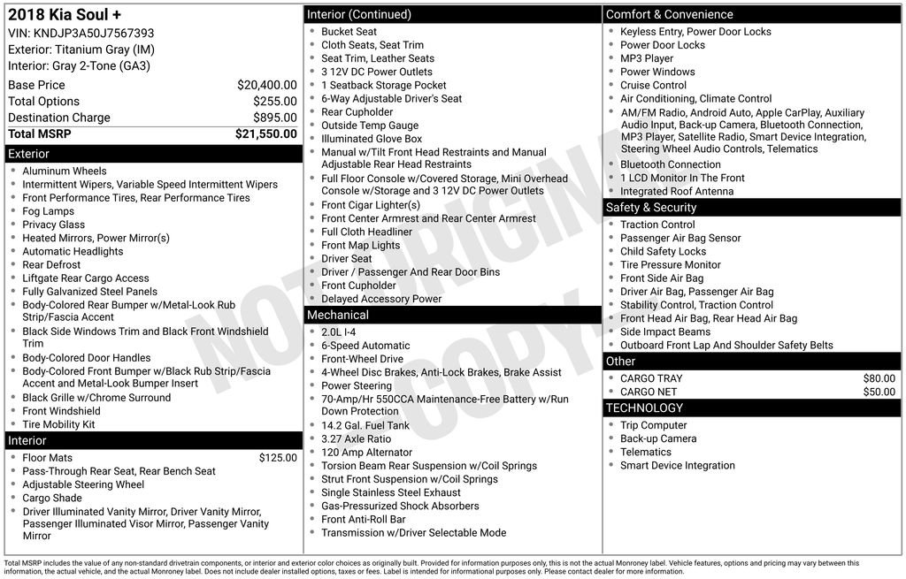 Used 2018 Kia Soul + image 47