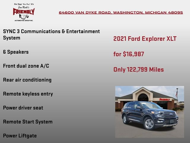 Used 2021 Ford Explorer XLT w/ Equipment Group 202A image 5
