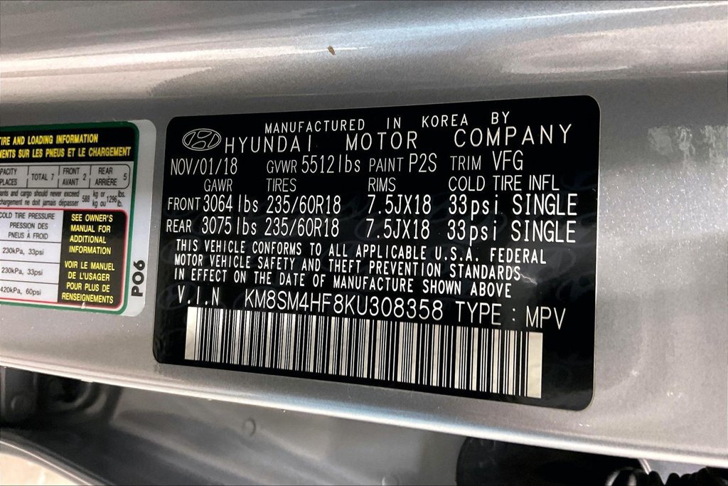 Used 2019 Hyundai Santa Fe XL SE FWD image 40