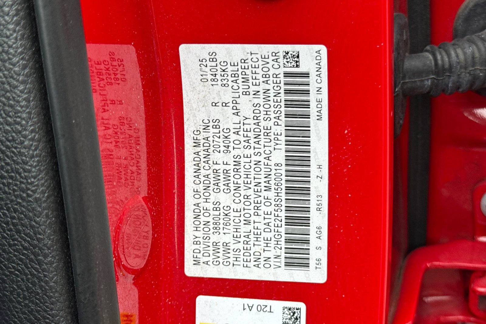 Certified 2025 Honda Civic Sport image 34