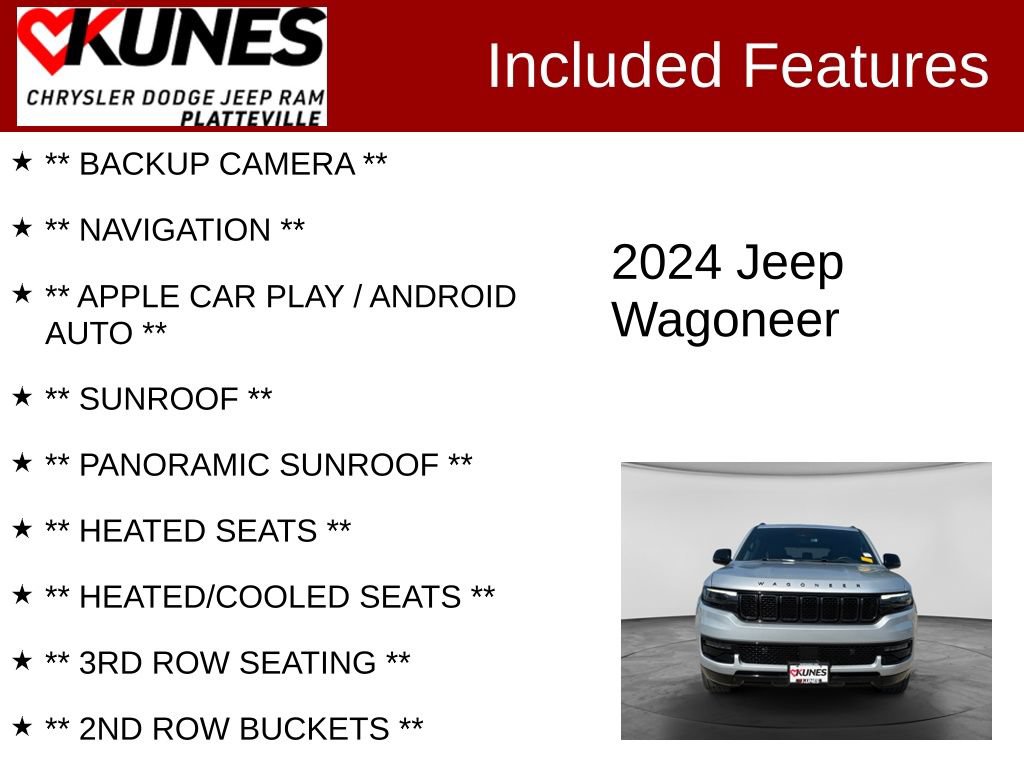 Used 2024 Jeep Wagoneer Series II AWD/4WD image 2