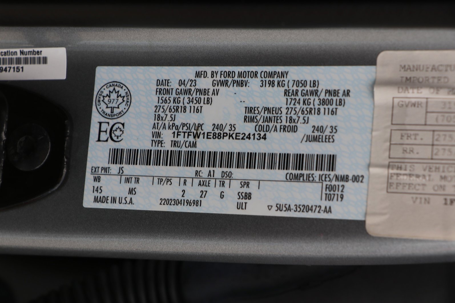 Used 2023 Ford F150 XLT w/ Equipment Group 301A Mid AWD/4WD image 36