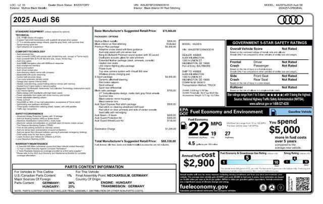 Used 2025 Audi S6 Premium Plus image 6