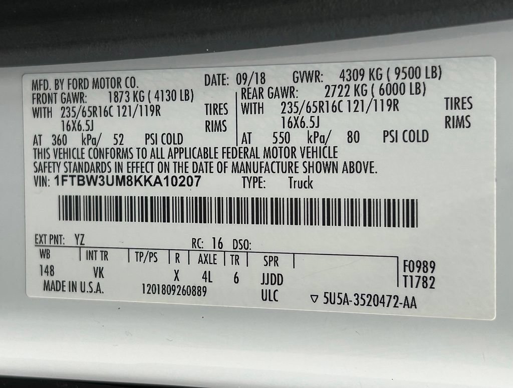 Used 2019 Ford Transit 350 148 High Roof Extended RWD image 38