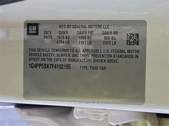 Used 2015 Buick Verano w/ Comfort Package image 16