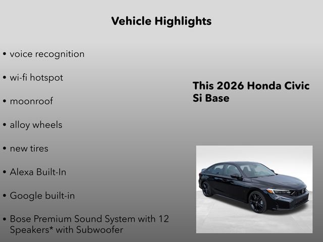New 2026 Honda Civic Si image 15