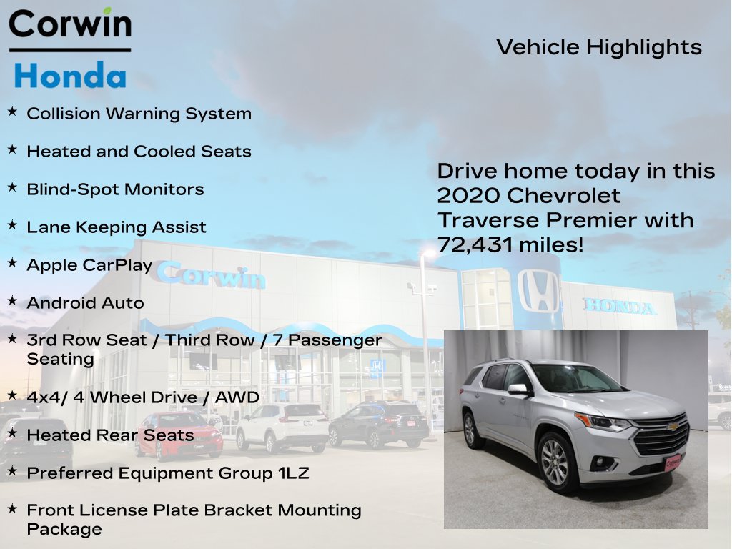 Used 2020 Chevrolet Traverse Premier AWD/4WD image 6