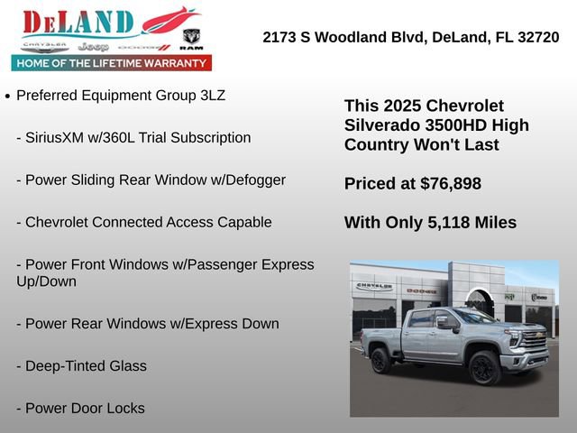 Used 2025 Chevrolet Silverado 3500 High Country w/ High Country Premium Package image 7