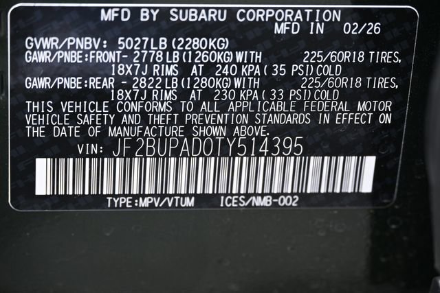 New 2026 Subaru Outback Premium AWD/4WD image 20