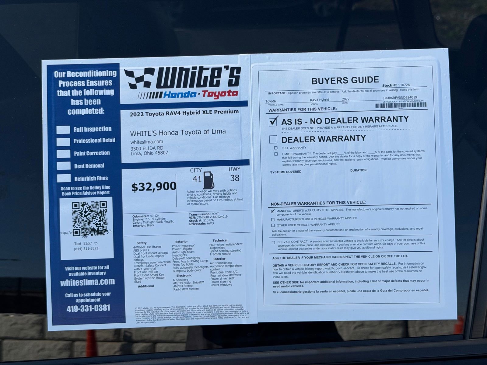 Used 2022 Toyota RAV4 XLE Premium image 39