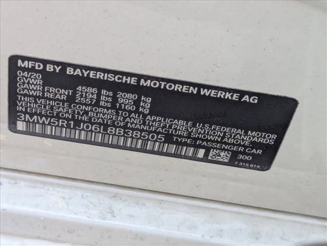 Used 2020 BMW 330i Sedan w/ Convenience Package image 20