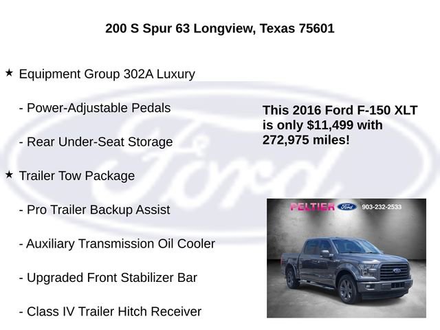 Used 2016 Ford F150 XLT w/ Equipment Group 302A Luxury RWD image 15