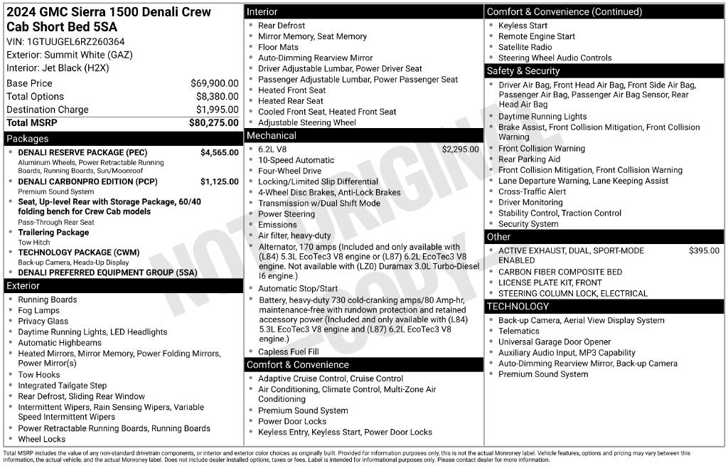 Used 2024 GMC Sierra 1500 Denali w/ Denali Reserve Package AWD/4WD image 4