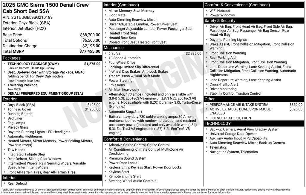 Used 2025 GMC Sierra 1500 Denali w/ Technology Package AWD/4WD image 40