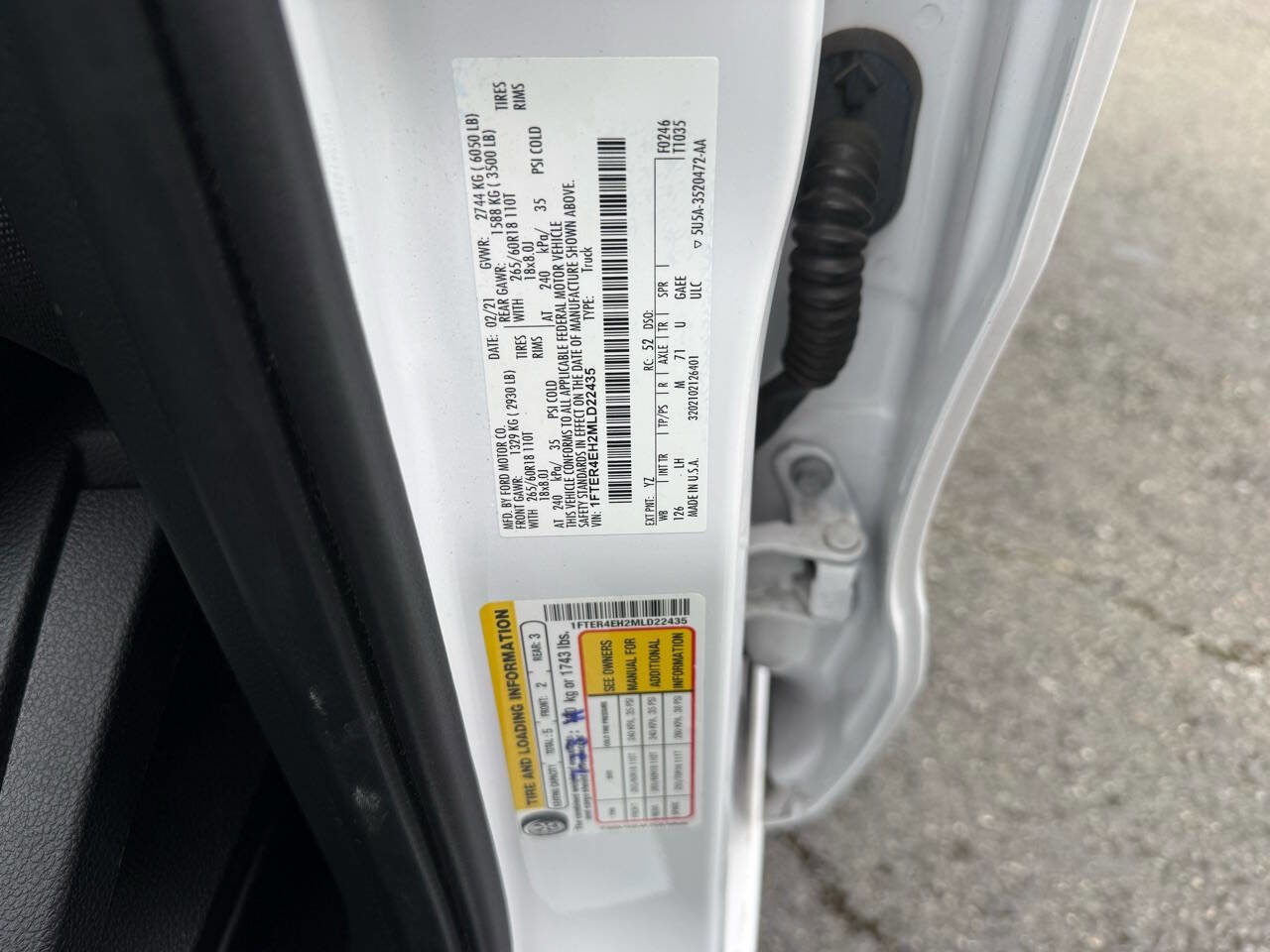 Used 2021 Ford Ranger XL w/ Equipment Group 101A High image 9