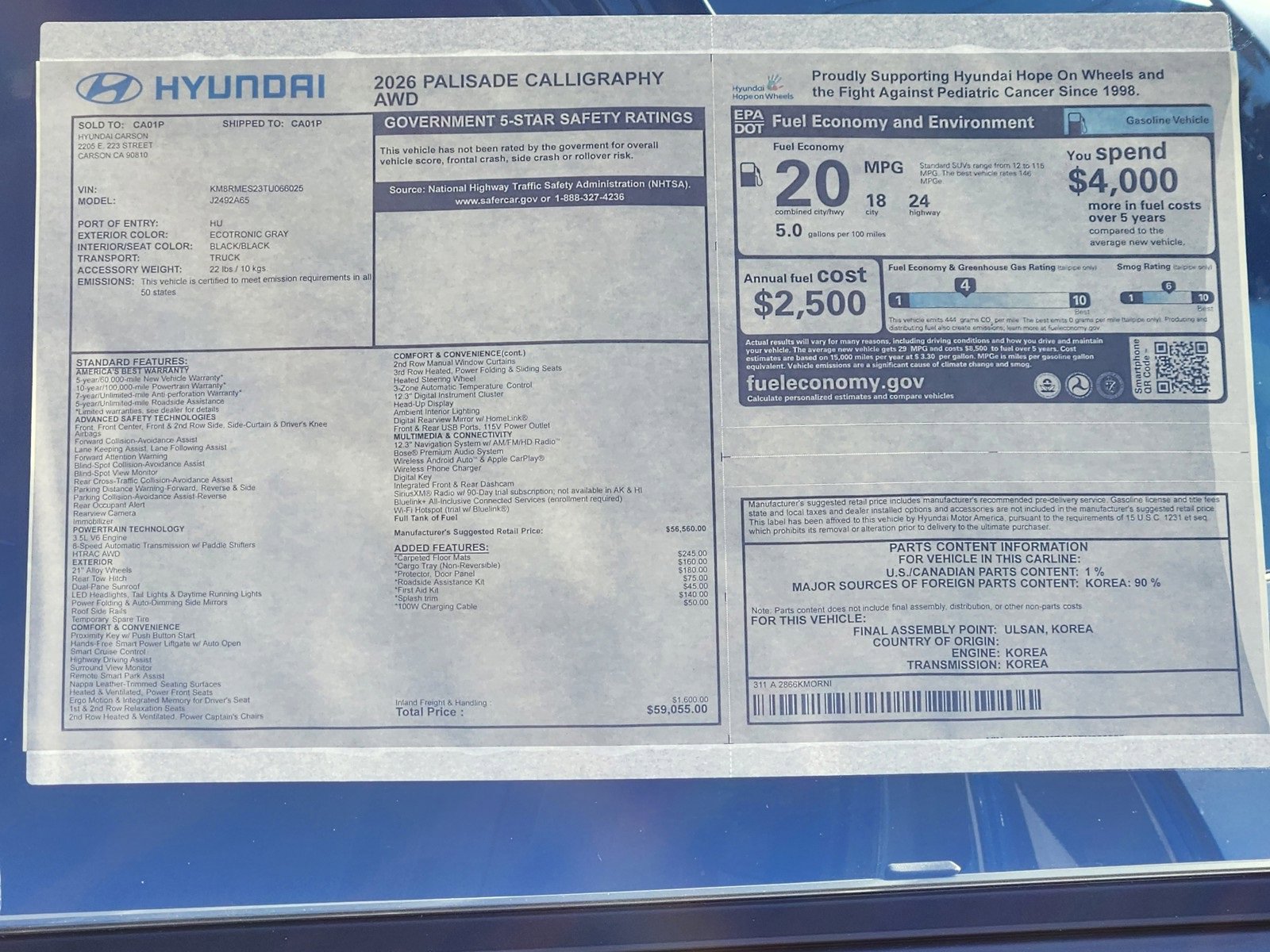 New 2026 Hyundai Palisade Calligraphy image 32