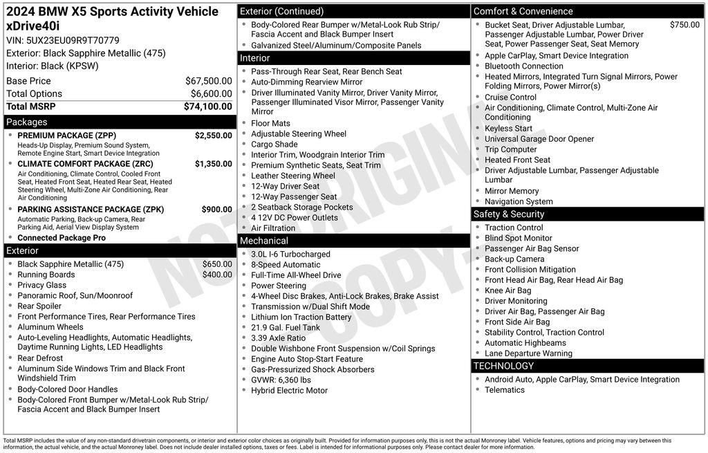 Used 2024 BMW X5 xDrive40i w/ Premium Package image 21