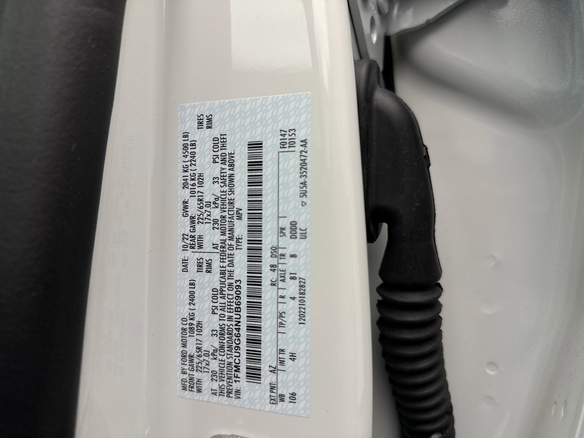 Used 2022 Ford Escape SE w/ Convenience Package image 23