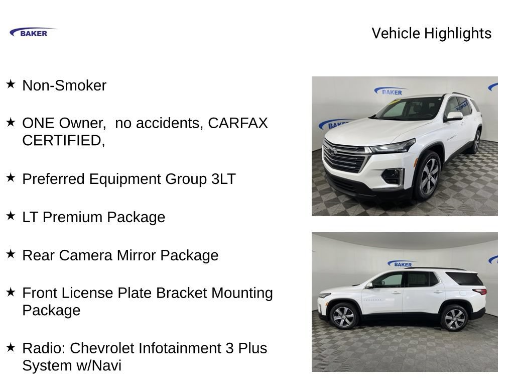 Certified 2023 Chevrolet Traverse LT w/ LT Premium Package AWD/4WD image 4