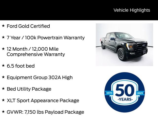 Certified 2022 Ford F150 XLT w/ Equipment Group 302A High image 6