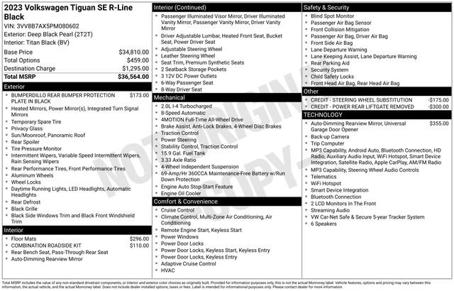 Used 2023 Volkswagen Tiguan SE R-Line AWD/4WD image 41