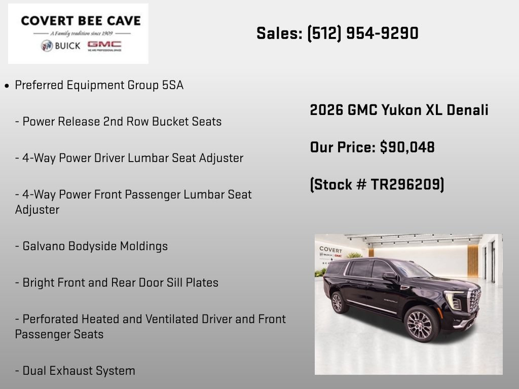 New 2026 GMC Yukon XL Denali w/ Sun & Power Step Package AWD/4WD image 7