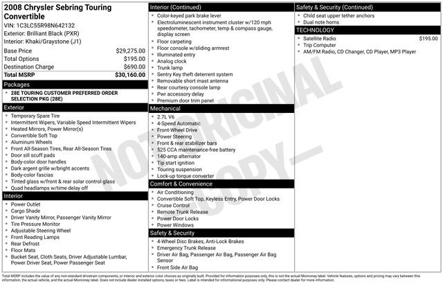 Used 2008 Chrysler Sebring Touring image 7