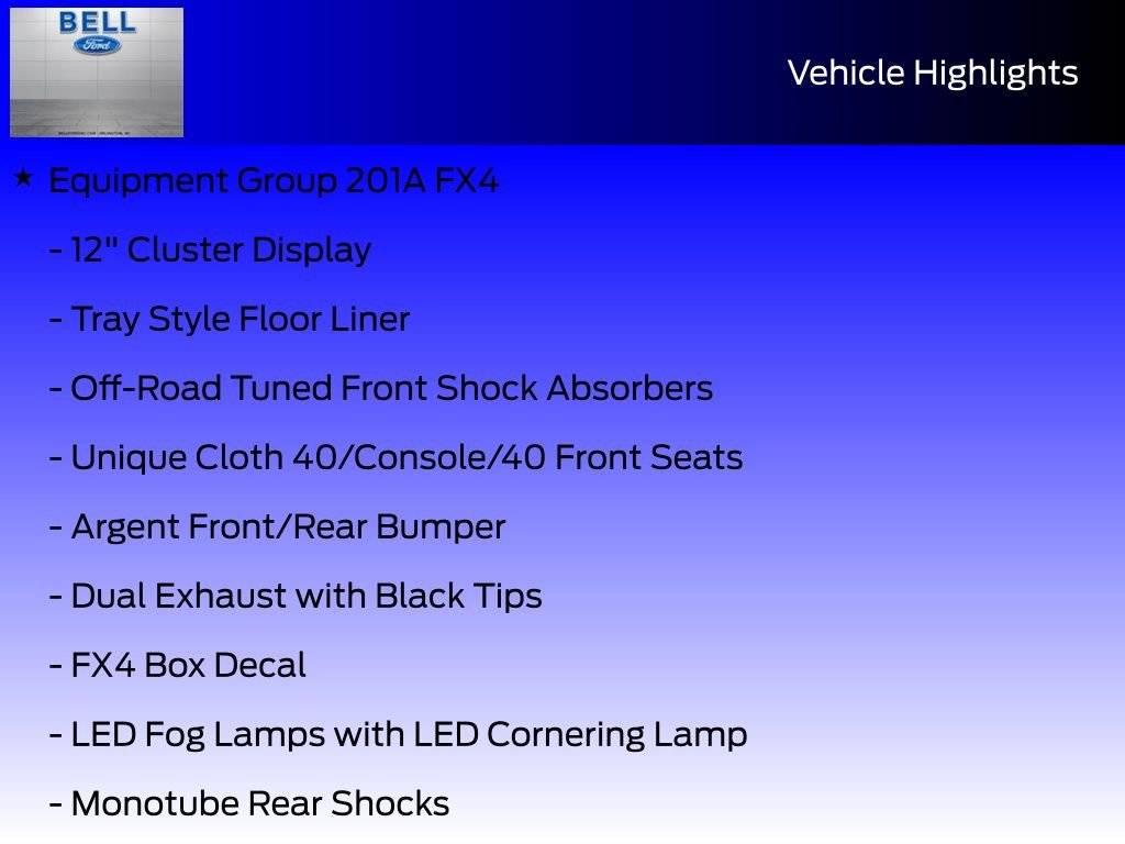 New 2026 Ford F150 STX w/ Equipment Group 201A FX4 image 13
