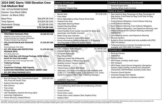 Used 2024 GMC Sierra 1500 Elevation w/ Preferred Package AWD/4WD image 12