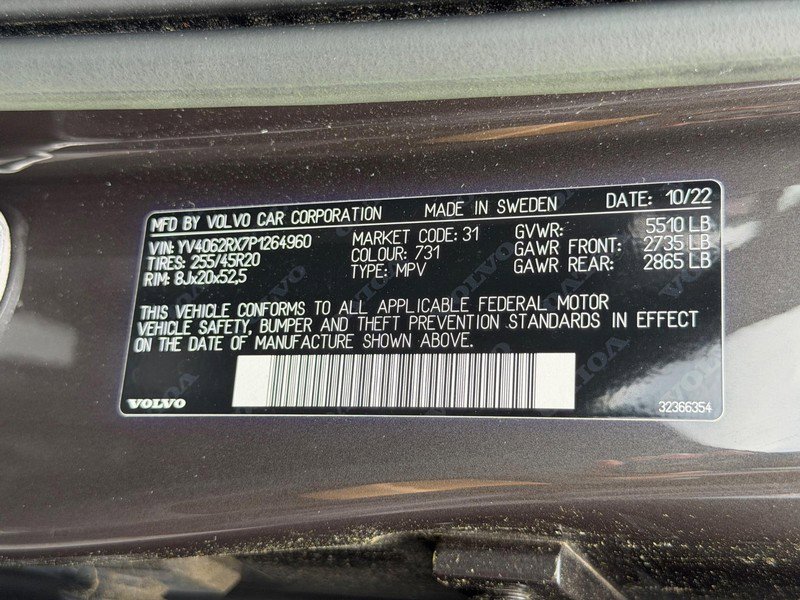 Certified 2023 Volvo XC60 B6 Ultimate w/ Climate Package AWD/4WD image 25