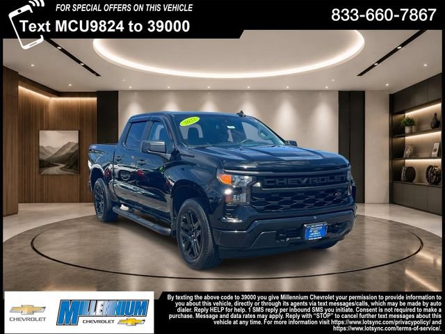 Certified 2022 Chevrolet Silverado 1500 Custom w/ LPO, Dark Essentials Package