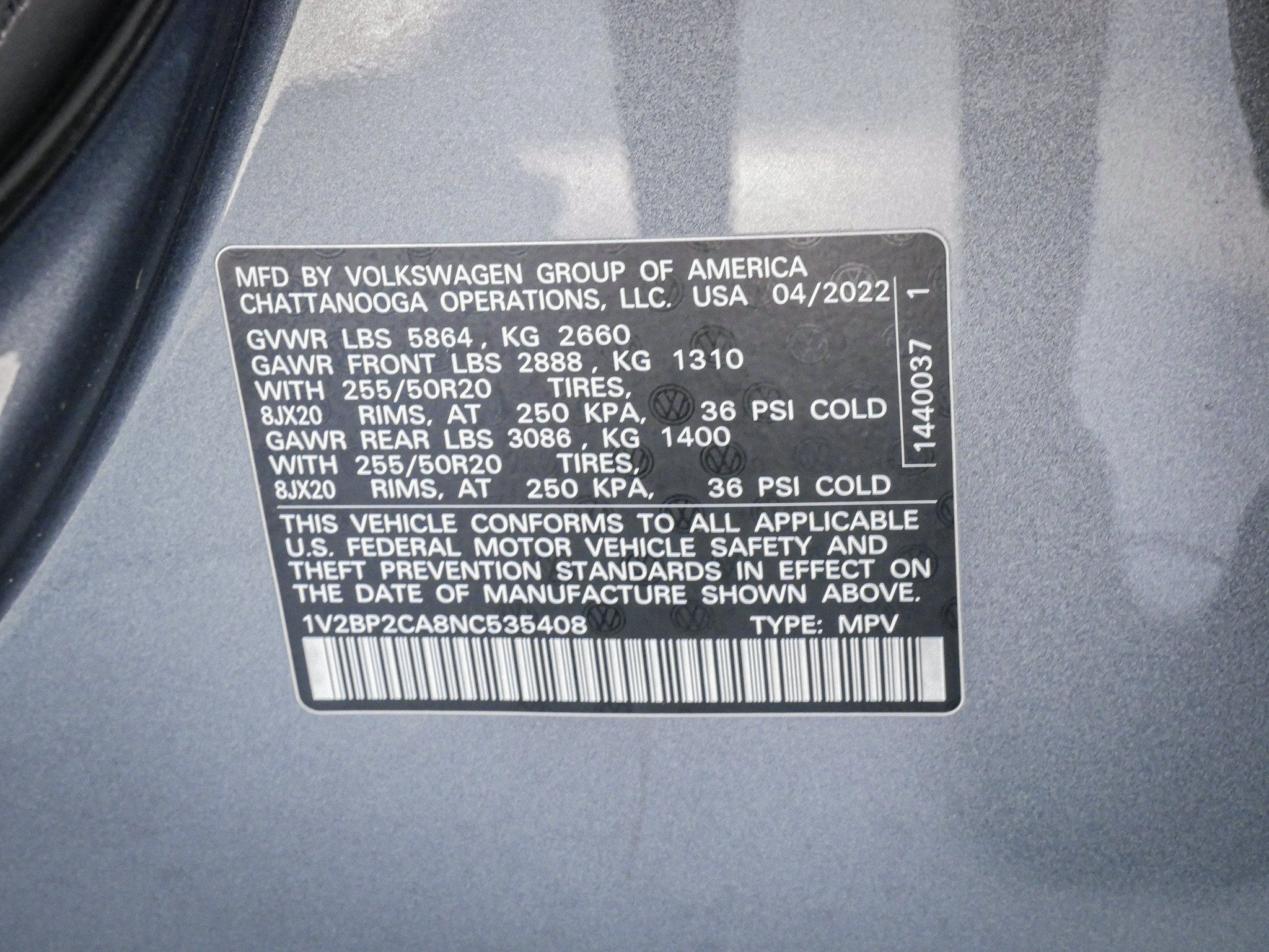 Used 2022 Volkswagen Atlas SEL AWD/4WD image 35