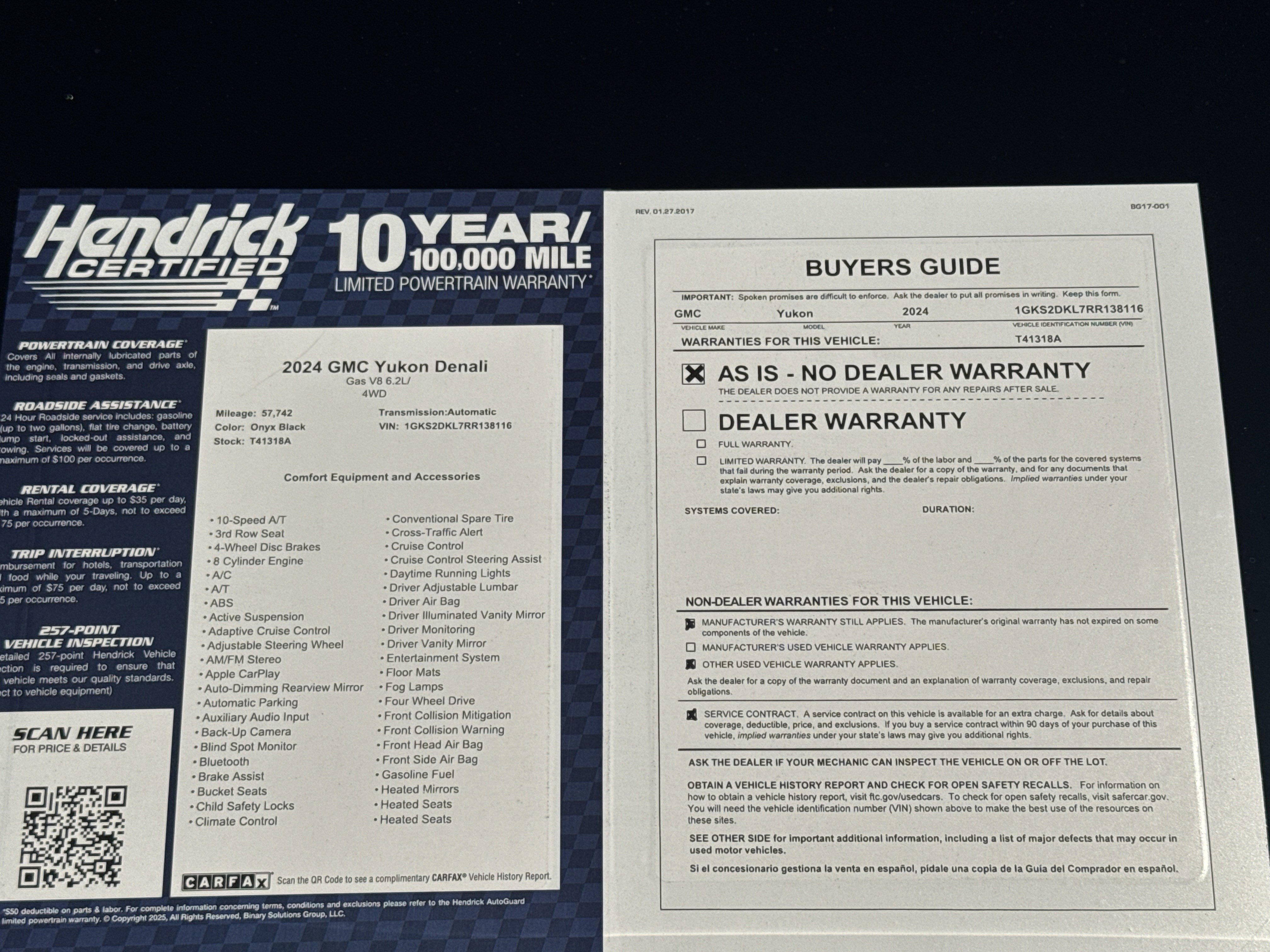 Used 2024 GMC Yukon Denali w/ Advanced Technology Package image 43