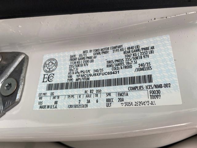 Used 2015 Ford Escape Titanium w/ Canadian Touring Package image 26