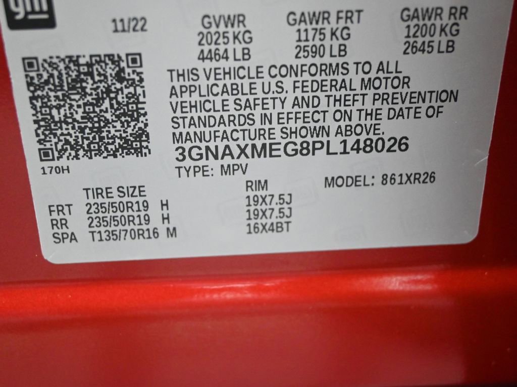 Used 2023 Chevrolet Equinox RS w/ RS Leather Package image 9