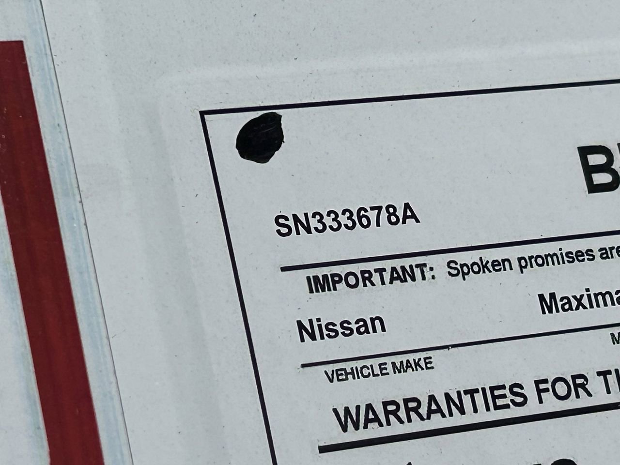 Certified 2021 Nissan Maxima 3.5 SV w/ Floor Mat Group image 36