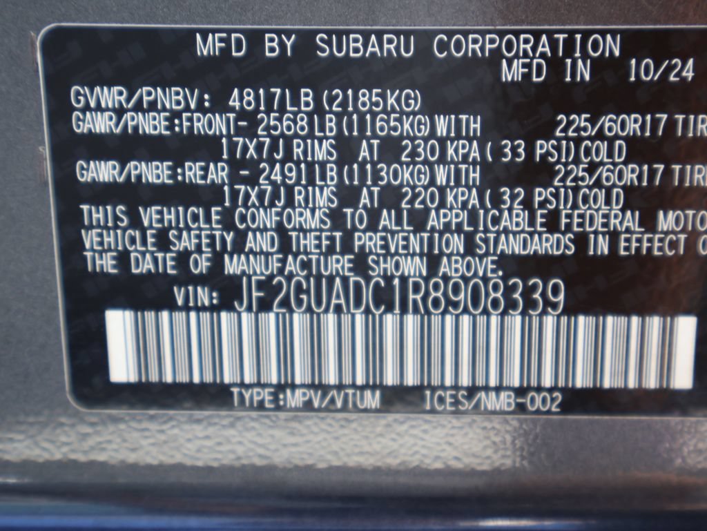 Used 2024 Subaru Crosstrek 2.0i Premium AWD/4WD image 41