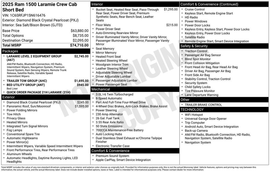 Used 2025 RAM 1500 Laramie
