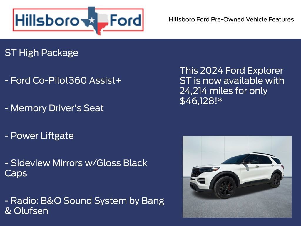 Used 2024 Ford Explorer ST w/ Equipment Group 401A AWD/4WD image 13