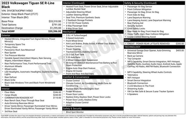 Used 2023 Volkswagen Tiguan SE R-Line FWD image 15