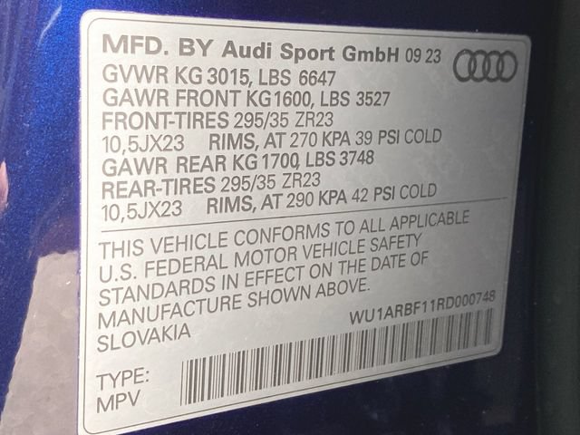 Used 2024 Audi RS Q8 w/ Black Optic Package AWD/4WD image 35