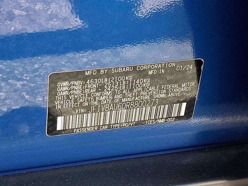 Used 2024 Subaru WRX GT AWD/4WD image 27