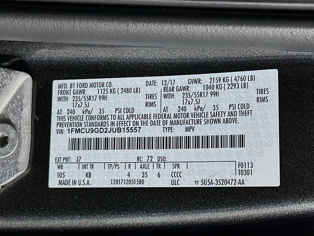 Used 2018 Ford Escape SE image 32