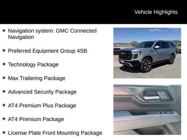 Used 2025 GMC Yukon AT4 w/ AT4 Premium Plus Package AWD/4WD image 8